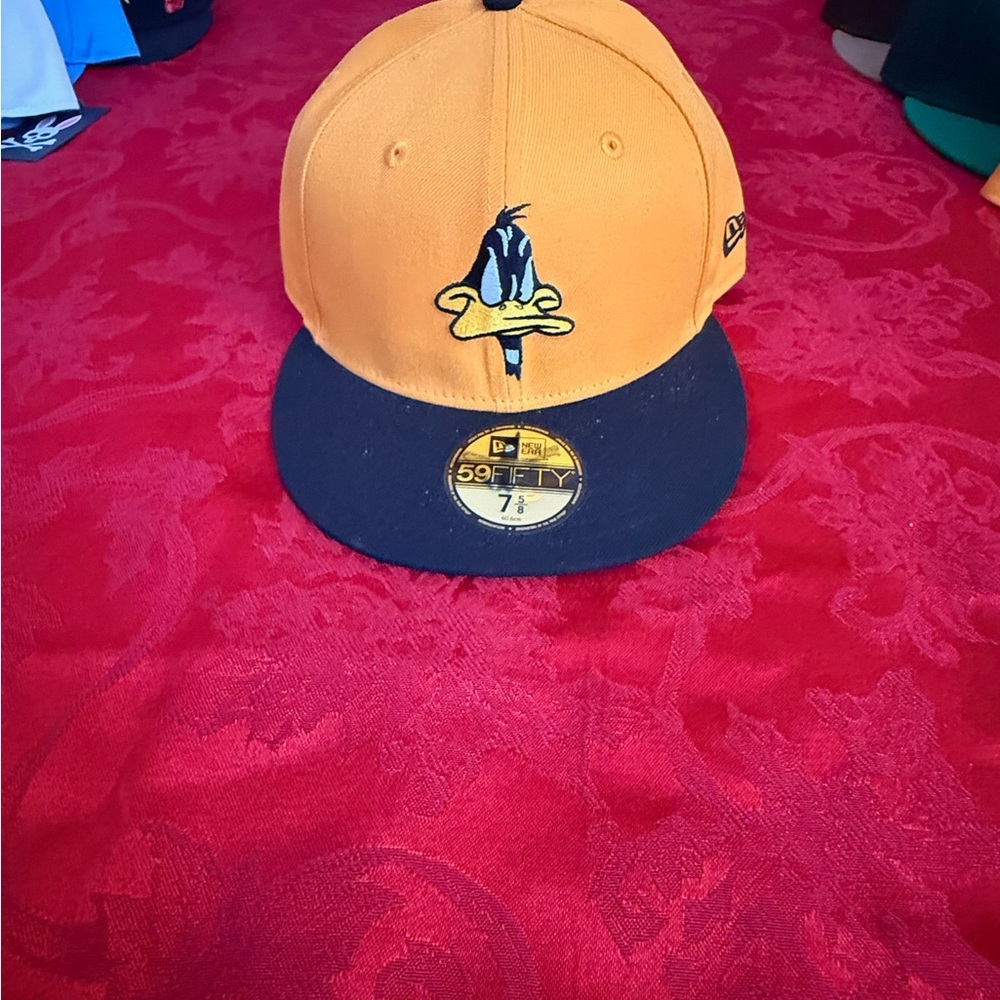 New Era Orange and Black Daffy Duck 59FIFTY Fitted Hat